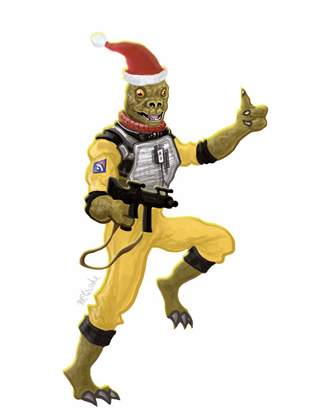 Illustration for article titled Salacious Crumb dons his ugliest sweater for the Star Wars holiday cards
